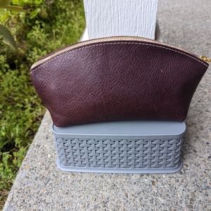 Portland Leather Goods - Eclipse Makeup Bag - Dark Cherry - new